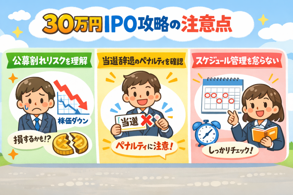 30万円IPO攻略注意点
