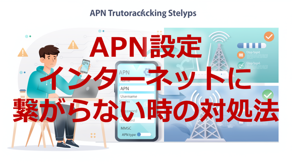 APN設定インターネットに繋がらない時の対処法