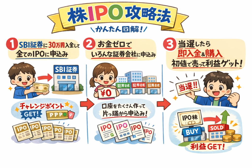 IPO投資30万円戦略