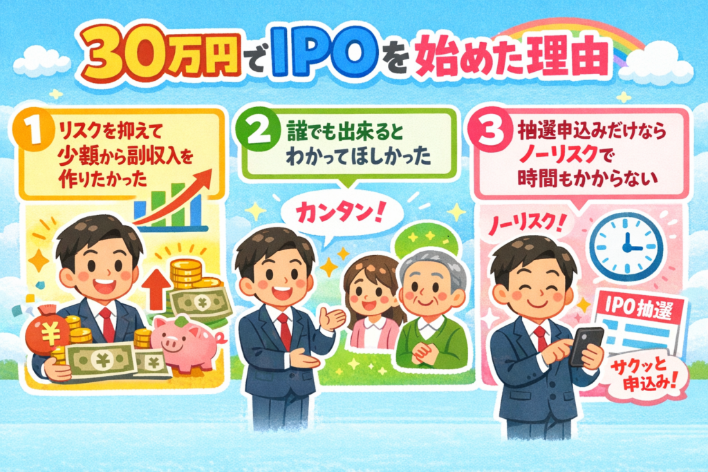 なぜ30万円でIPOを始めたか