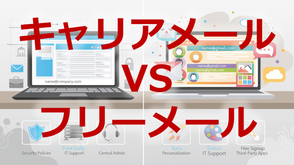 キャリアメールとフリーメール違い
