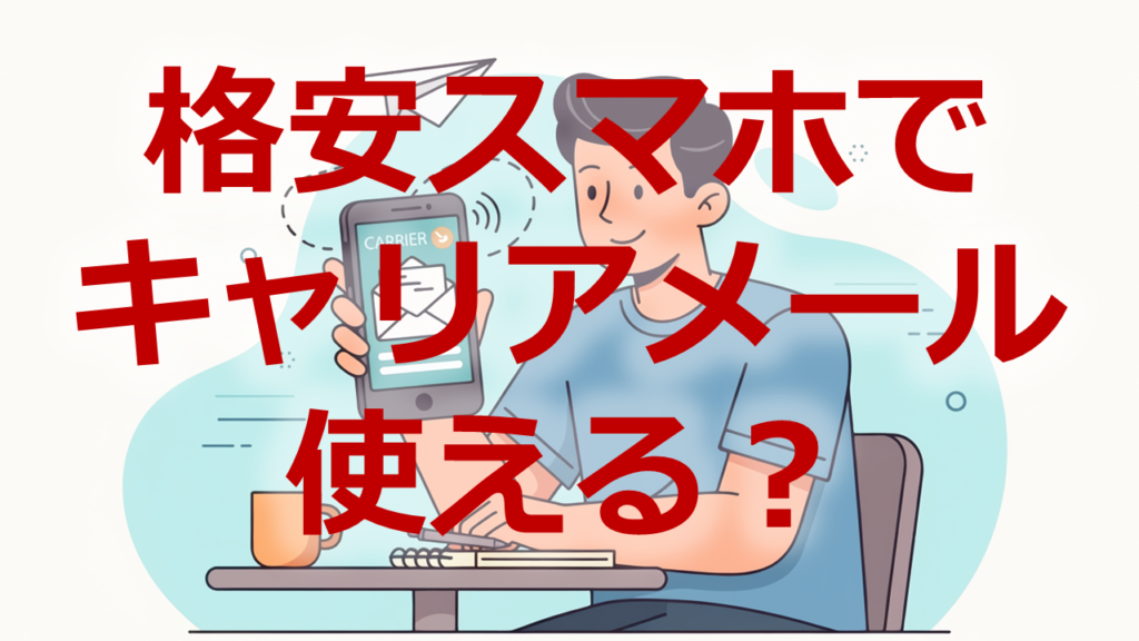 格安スマホでキャリアメール使える