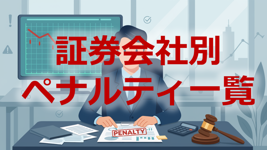 証券会社別ペナルティ一覧
