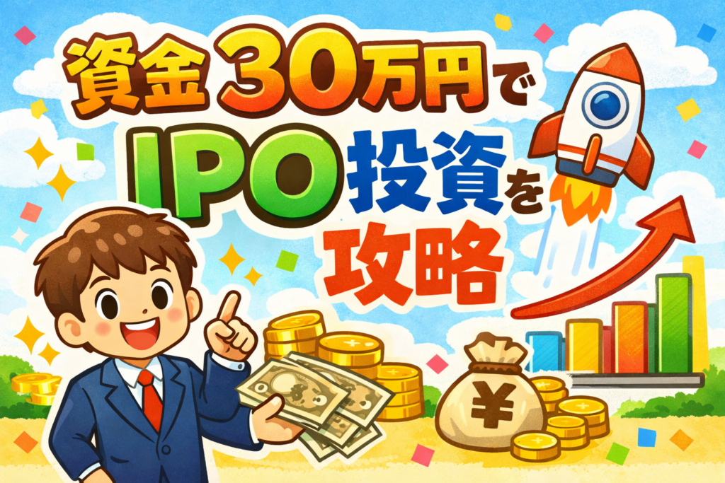 資金30万円でIPO投資攻略