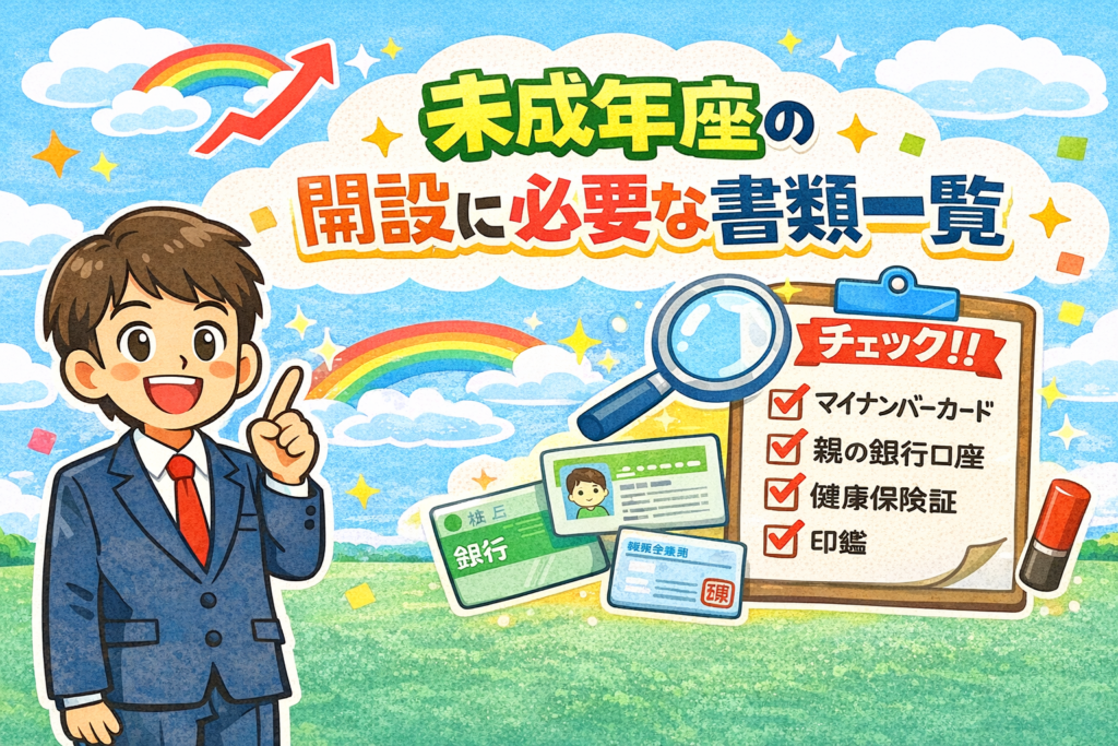 未成年口座開設に必要な書類一覧