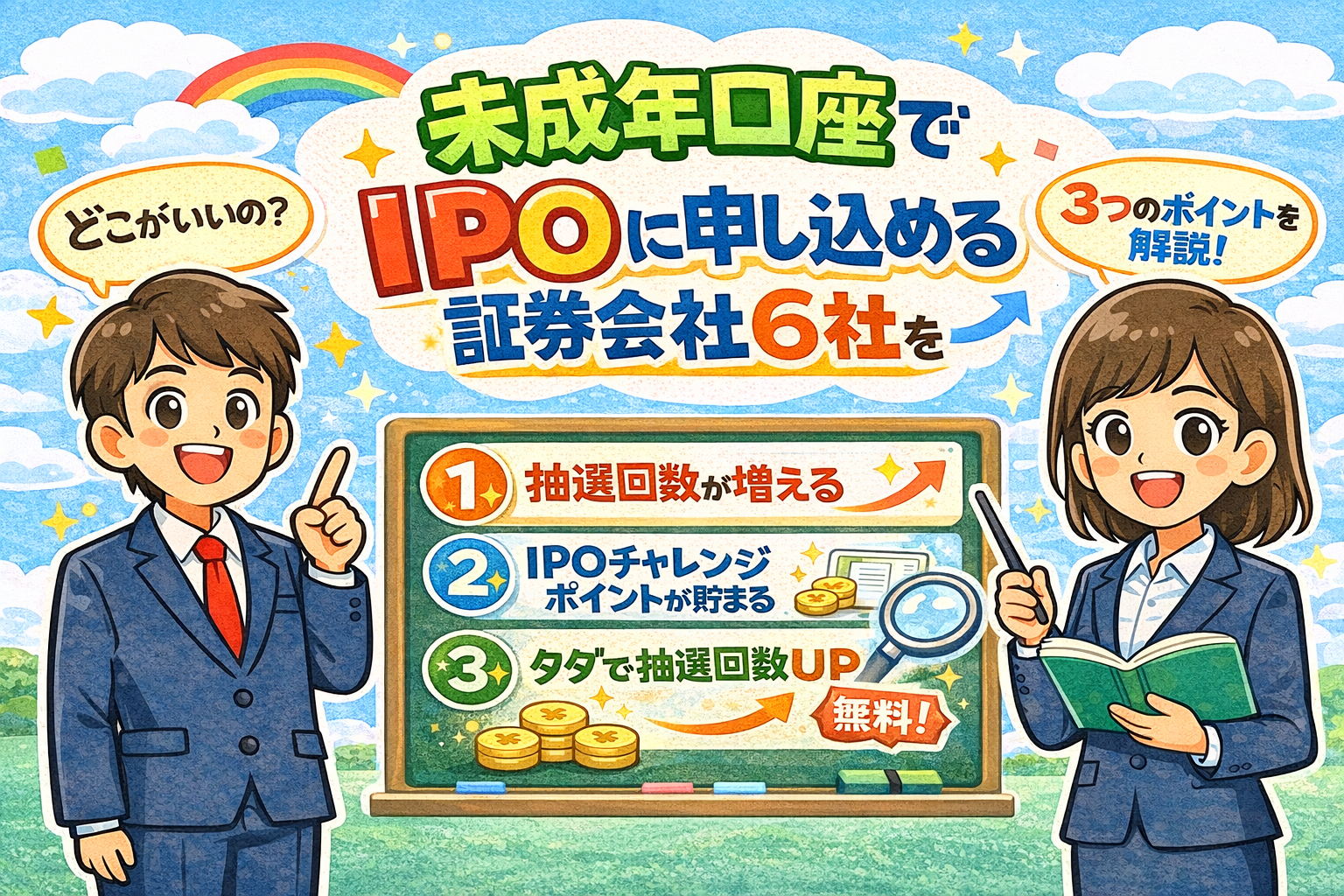 未成年向けIPO証券会社比較