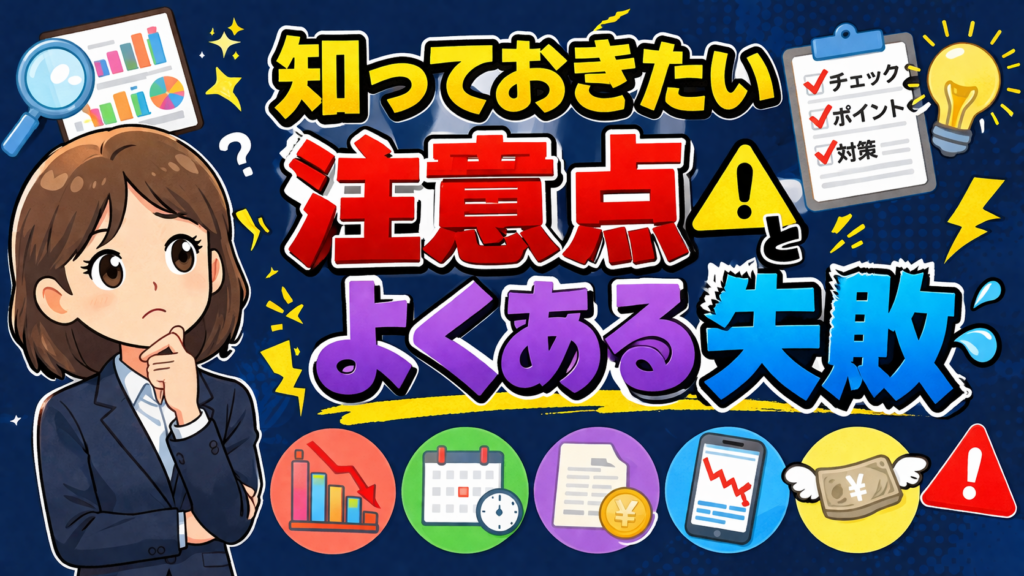 知っておきたい注意点とよくある失敗