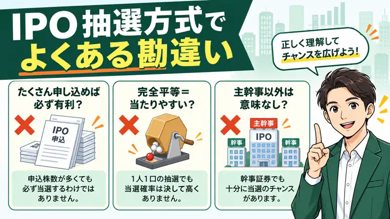 IPO抽選方式でよくある勘違い