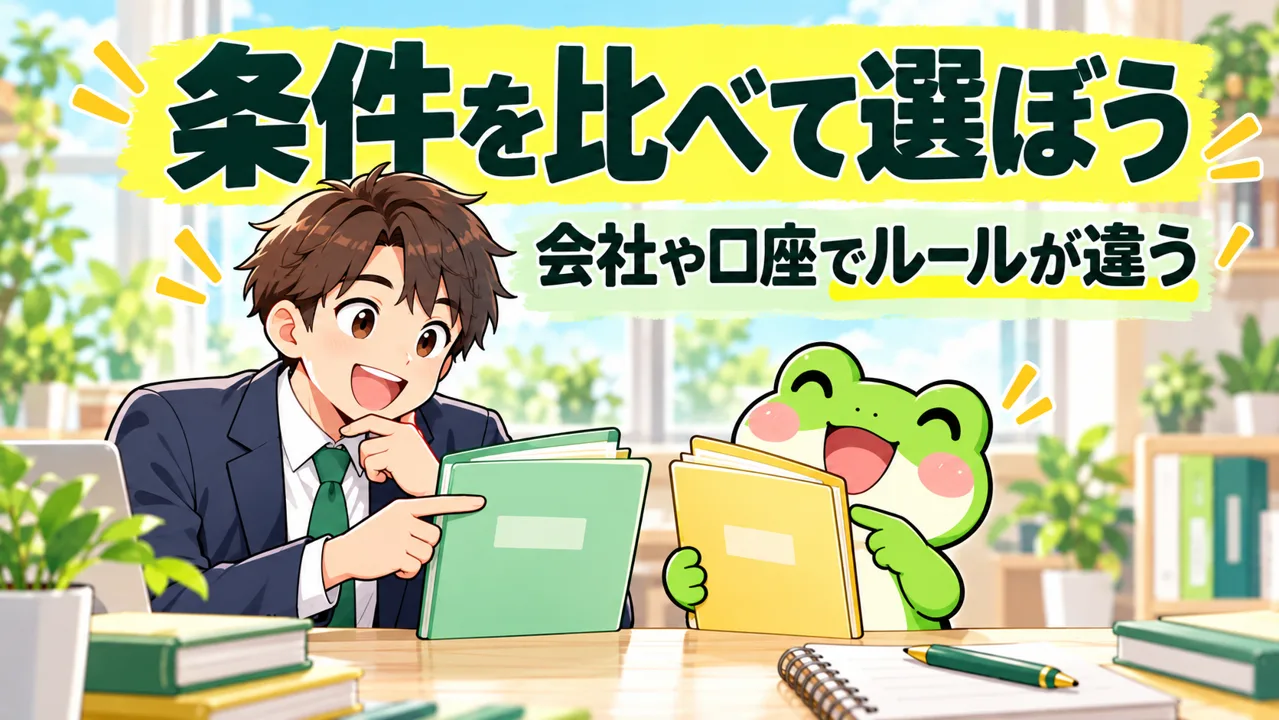 購入手数料と売却手数料を分ける
