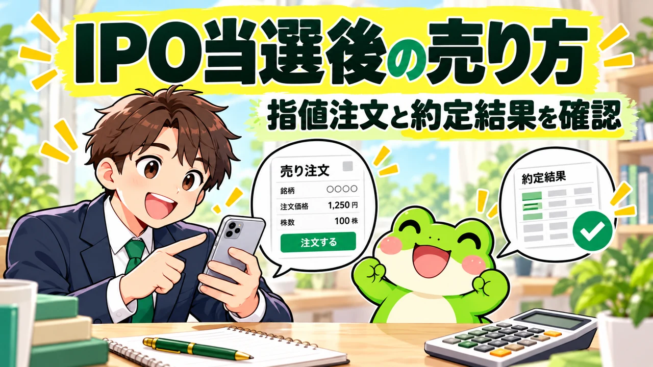 IPO当選後の売り方:カエルと会社員の解説