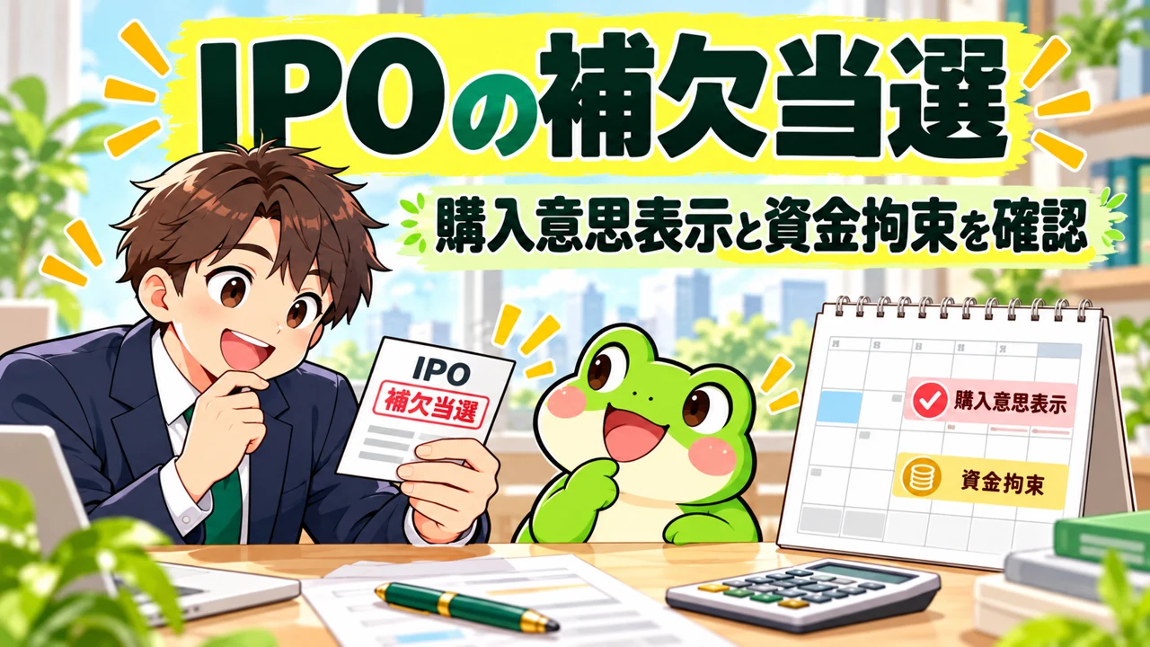 IPOの補欠当選:カエルと会社員の解説